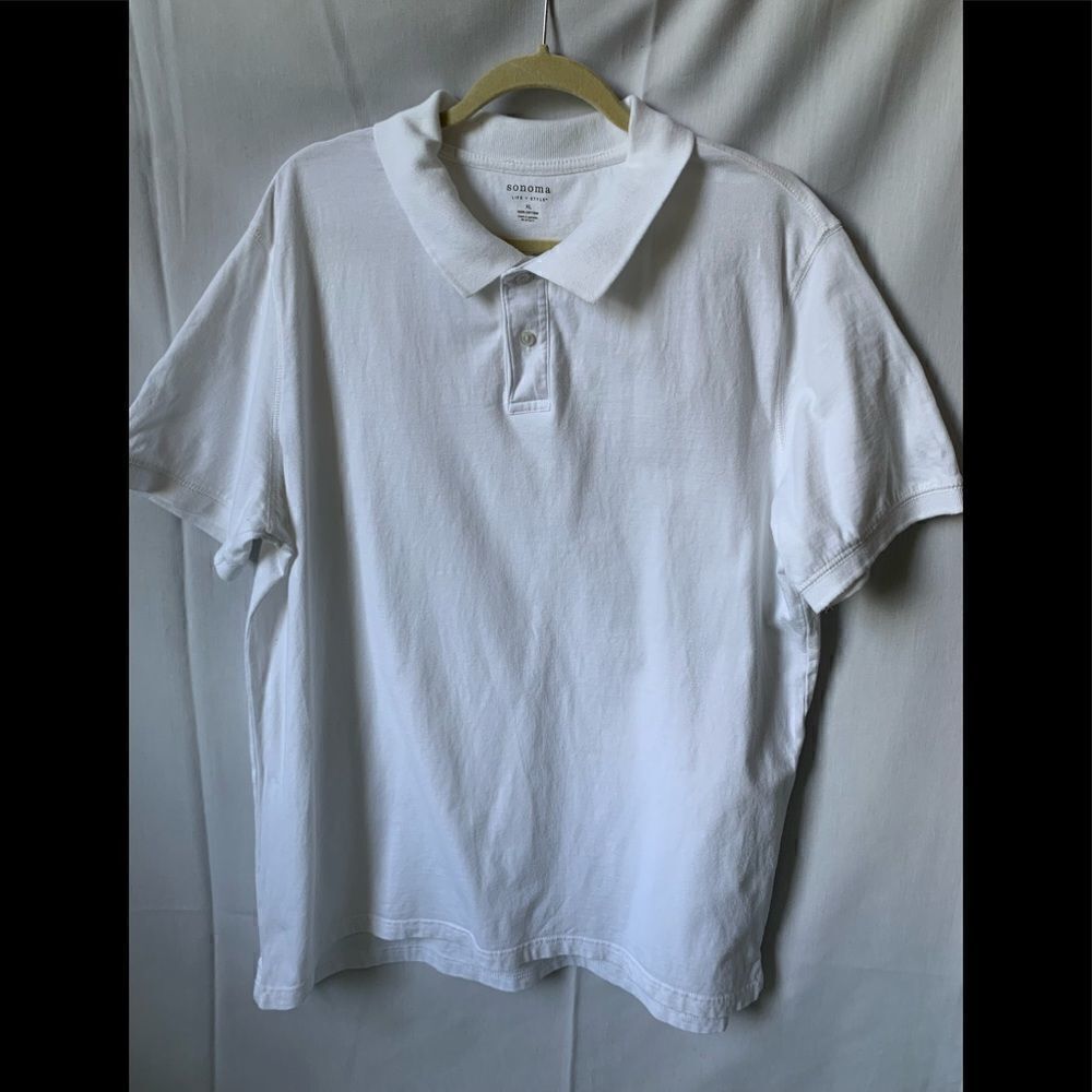 Sonoma Polo White Shirt